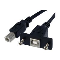 StarTech.com 90cm USB B auf B Blendenmontage Kabel - Bu/St - USB Verlängerungskabel - Einbaubuchsen Kabel Verlängerung - USB-Kabel - USB Typ B (M)