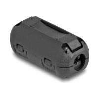 Delock Ferritleiste - für runde Kabel bis zu 5 mm - Schwarz (Packung mit 2)