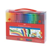 FABER-CASTELL CONNECTOR - Filzstift - nicht dauerhaft - leuchtende Farben, sortiert - wasserbasierte Tinte (Packung mit 60)