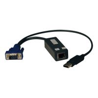 Eaton Tripp Lite Series USB Single Server Interface Unit Virtual Media KVM Switch HD15 USB RJ45 TAA