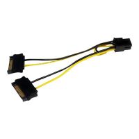 StarTech.com 15cm SATA Strom auf 6 pin PCI Express Grafikkarten Stromkabel - PCIe Y-Kabel Adapter - Stromkabel - SATA-Stromstecker (M)