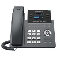 Grandstream GRP2612G, IP-Telefon, Schwarz, Kabelgebundenes Mobilteil, 4 Zeilen, LCD, 6,1 cm (2.4")