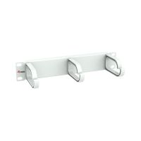 Equip 10" Kabelmanagement-Panel, 1HE, Hellgrau, Kabelmanagementtafel, Hellgrau, Kunststoff, Stahl, 1U, China, 25,4 mm