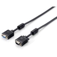 Equip 118804, 10 m, VGA (D-Sub), VGA (D-Sub), Männlich, Weiblich, Schwarz