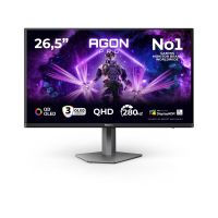 AOC AGON PRO AG276QZD2, 67,3 cm (26.5"), 2560 x 1440 Pixel, Quad HD, QD-OLED, 0,03 ms, Schwarz, Grau
