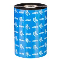 Zebra 4800 - 12er-Pack - Schwarz - 110 mm x 450 m