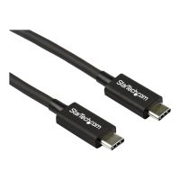 StarTech.com 2.6ft (80cm) Thunderbolt 3 Cable, 40Gbps, 100W PD, 4K/5K Video, Thunderbolt-Certified, Compatible w/ TB4/USB 3.2/DisplayPort - Thunderbolt-Kabel - 24 pin USB-C (M)
