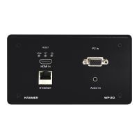 Kramer Electronics Kramer WP-20 Active Wall Plate - Black 2-gang EU design