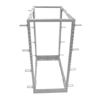 ALLNET ALL-SW4POST12GRAU, 12U, Freistehendes Gestell, 400 kg, Grau, 48,3 cm (19 Zoll), 515 mm
