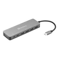 SANDBERG 13-in-1 - Dockingstation - USB-C - HDMI, VGA