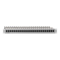 Rutenbeck Patch Panel - Rack montierbar - CAT 6a - STP - RJ-45 X 24 - Hellgrau, RAL 7035 - 1U - 48.3 cm (19")