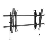 Chief Fusion Large Tilt Wall Mount - For Displays 42-86" - Black - Befestigungskit (Kippbare Wandhalterung, 2 Verbindungsklammern)