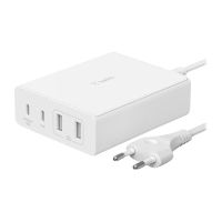 Belkin BoostCharge GaN - Netzteil - 108 Watt - 4 Ausgabeanschlussstellen (2 x USB, 2 x USB-C)