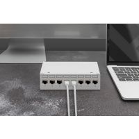 DIGITUS CAT 6A Keystone Modul, geschirmt mit intelligentem Kabelmanager - 8 Stk.