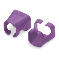 DIGITUS Kabelclips mit Farbcodierung - für Patch-Kabel - violett, RAL 4008 (Packung mit 100)