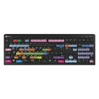 Logickeyboard LKB-FLS-A2PC-DE, Volle Größe (100%), Kabelgebunden, USB, Scherenschalter, QWERTZ, Schwarz