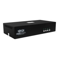 Eaton Tripp Lite Secure KVM Switch, 4-Port, Dual Head, DisplayPort to DisplayPort, 4K, NIAP PP4.0, Audio, CAC, TAA