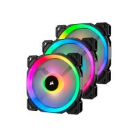Corsair LL Series LL120 RGB Dual Light Loop - Gehäuselüfter - 120 mm - weiß, Blau, Gelb, Rot, grün, orange, violett - 12 cm (Packung mit 3)