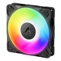 Arctic Freezer P12 Pro A-RGB - 120 mm A-RGB PWM-Lüfter mit Kabelsplitter, Ventilator, 12 cm, 131 m³/h, Schwarz, Weiß