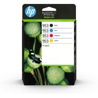 HP 953 4er-Pack Original-Druckerpatronen Schwarz/Cyan/Magenta/Gelb, Standardertrag, Schwarz, Cyan, Magenta, Gelb, Tinte auf Pigmentbasis, Tinte auf Pigmentbasis, 20 ml, 9 ml