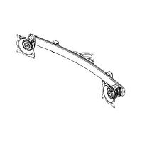 Chief KTA220B Dual Horizontal Array Pole Clamp - Montagekomponente (Befestigungsarm für Dual-Bildschirm)