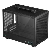Deepcool CH160, Small Form Factor (SFF), PC, Schwarz, Mini-ITX, ABS, SPCC, Gehärtetes Glas, 17,2 cm