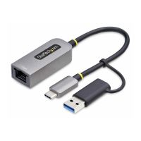 StarTech.com USB-C to Ethernet Adapter w/USB-A Adapter, Realtek RTL8153B