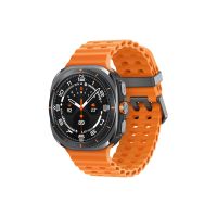 Samsung Galaxy Watch Ultra - 47 mm - Titan - intelligente Uhr mit Marineband - Gummi - Orange - Bandgröße: S/M/L - Anzeige 3.8 cm (1.5")
