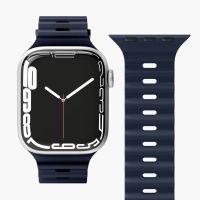 Vonmählen Wave Band, Band, Smartwatch, Blau, Apple, Apple Watch 42 mm | 44 mm | 45 mm | 49 mm, Silikon