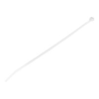 StarTech.com 10"(25cm) Cable Ties, 1/8"(4mm) wide, 2-5/8"(68mm) Bundle Diameter, 50lb(22kg) Tensile Strength, Nylon Self Locking Zip Ties w/ Curved Tip, 94V-2/UL Listed, 100 Pack, White - Nylon 66 Plastic - TAA (CBMZT10N)