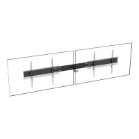 TECH DATA Vision VFM-F50_DL - Montagekomponente (Schiene) - für 2 LCD-/Plasma-Konsolen - Aluminium - Schwarz - Bildschirmgröße: up to 218.4 cm (up to 86")