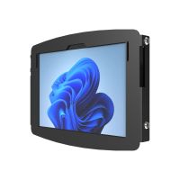 Compulocks Surface Pro 8-10 Space Enclosure Wall Mount Black - Gehäuse - für Tablett - verriegelbar - hochwertiges Aluminium - Schwarz - Bildschirmgröße: 33 cm (13")