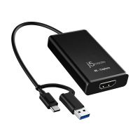 j5create JVA11-N 4K-HDMI™-Aufnahmeadapter, Schwarz, USB 3.2 Gen 1 (3.1 Gen 1), 3840 x 2160 Pixel, Aluminium, 0,19 m, Taiwan
