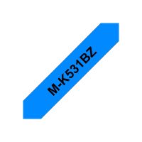Brother M-K531BZ - Schwarz auf Blau - Rolle (1,2 cm x 8 m)