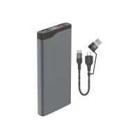 4smarts VoltHub Pro - Select Edition - Powerbank - 10000 mAh - 37 Wh - 22.5 Watt - 5 A - Huawei Fast Charge, PD 2.0, PD 3.0, QC 2.0, QC 3.0, AFC, SCP - 3 Ausgabeanschlussstellen (2 x USB, 24 pin USB-C)