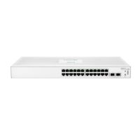 HPE Aruba Networking Networking Instant On Switch 24p Gigabit 2p SFP 1830, Managed, L2, Gigabit Ethernet (10/100/1000), Power over Ethernet (PoE), Rack-Einbau, 1U