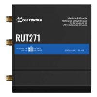 Teltonika RUT271 (Global) 5G, Router für Mobilfunknetz, Schwarz, Aluminium, Kunststoff, DIN-Schienen-/Wandmontage, Industriell, Schnelles Ethernet