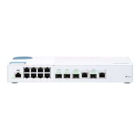 QNAP QSW-M408-2C - Switch - managed - 2 x 10 Gigabit SFP+ + 2 x C 10 G-Bit SFP+ + 8 x 10/100/1000