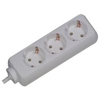 Bachmann SELLY, 1,5 m, Kunststoff, Weiß, Kunststoff, 3 AC-Ausgänge, 3600 W