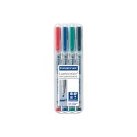STAEDTLER Lumocolor - Marker - nicht dauerhaft - verschiedene Farben - 2.5 mm - breit (Packung mit 4)