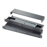 ROLINE Patch Panel - CAT 5e - Schwarz - 1U - 48.3 cm (19")