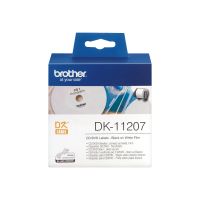 Brother DK-11207 - Schwarz auf Weiß - 100 CD/DVD-Etiketten