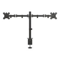 Vision VFM-DPD Monitor Desk Post - Befestigungskit - für 2 LCD-Displays - Stahl - Schwarz - Bildschirmgröße: 33-68.6 cm (13"-27")