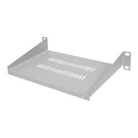 Intellinet 10" Cantilever Shelf, 1U, Shelf Depth 150mm, Vented, Max 25kg, Grey, Three Year Warranty - Rack - Regal - Grau, RAL 7035 - 1U - 25.4 cm (10")