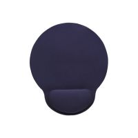 Manhattan Wrist Gel Support Pad and Mouse Mat, Blue, 241 x 203 x 40 mm, non slip base, Lifetime Warranty, Card Retail Packaging