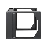 Intellinet Schrank offener Rahmen - 2 Pfosten - geeignet für Wandmontage - Schwarz, RAL 9004 - 6U - 48.3 cm (19")