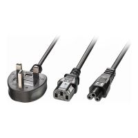 Lindy Netz-Splitter - power IEC 60320 C13, IEC 60320 C5 zu BS 1363A (M)