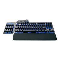Mountain Everest Max - Tastatur - mit Mediendock - Hintergrundbeleuchtung - USB-C - QWERTZ - Deutsch - Tastenschalter: CHERRY MX Speed Silver (Hotswap-fähig)