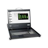 Eaton Tripp Lite Series 8-Port Rack Console Cat5 KVM Switch 1U RM 19" LCD Rackmount - KVM-Konsole mit KVM-Switch - 8 Anschlüsse - PS/2 - 48.3 cm (19")
