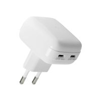 dbramante1928 re-charge Pro - Netzteil - flach - 25 Watt - 3 A - Power Delivery 3.0 + PPS - 2 Ausgabeanschlussstellen (24 pin USB-C)